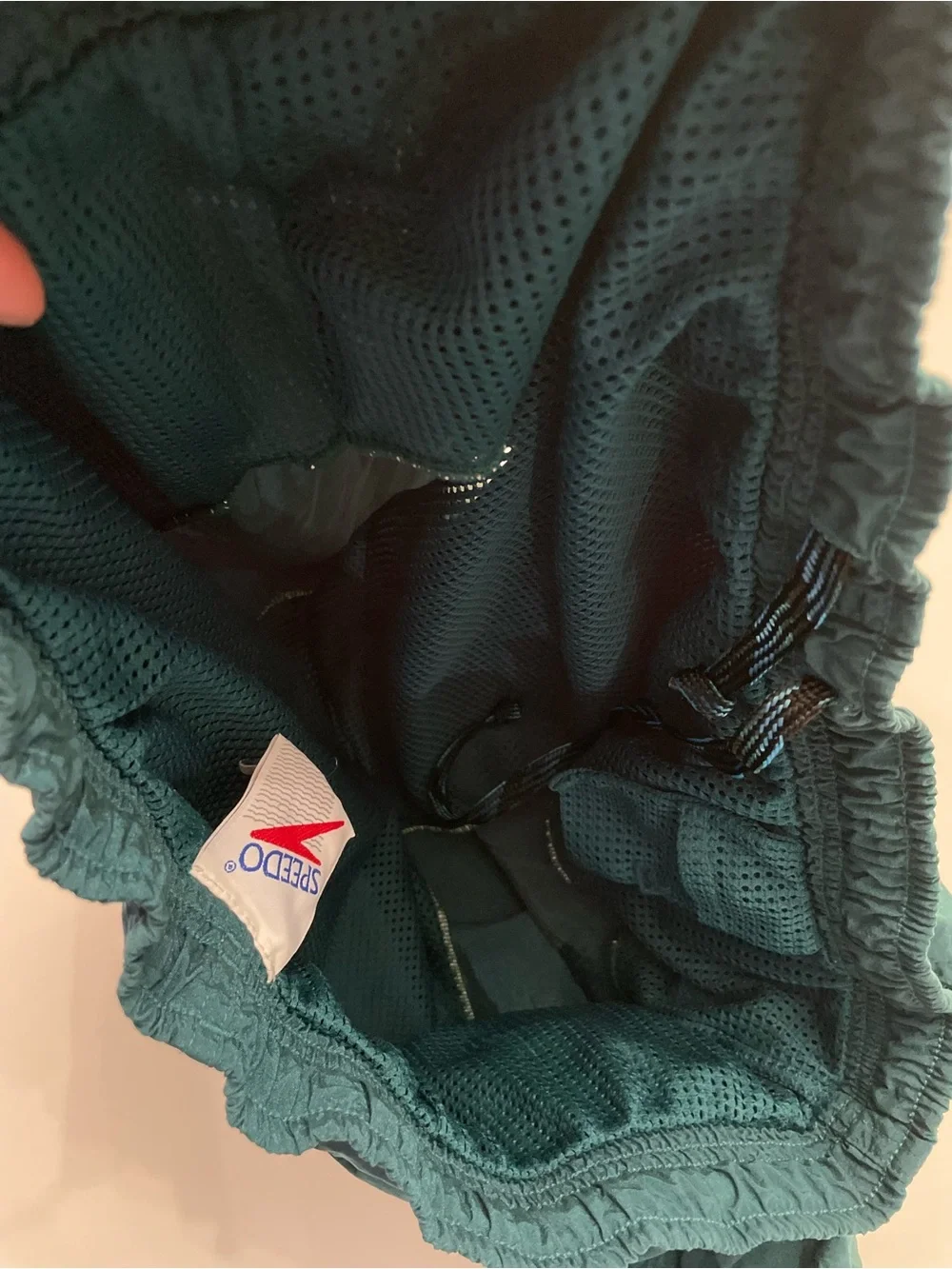 Speedo VTG Teal Swim Shorts Trunks Mens XL
